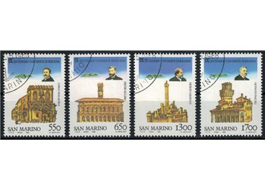 SAN MARINO 1988 Università di Bologna 4v us