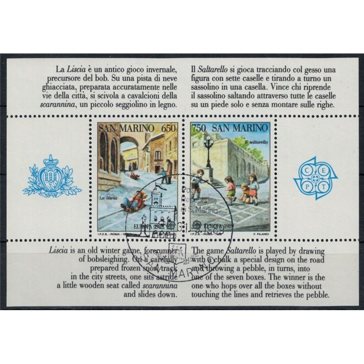 SAN MARINO 1989 Europa s/s us