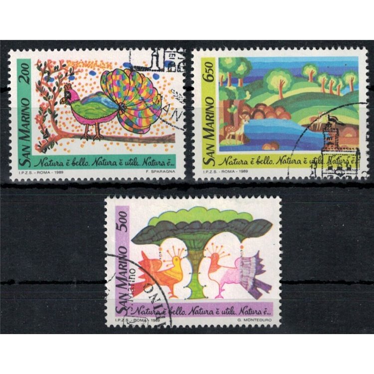 SAN MARINO 1989 Natura 3v us