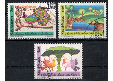 SAN MARINO 1989 Natura 3v us