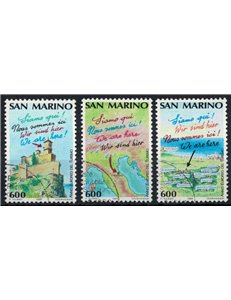 SAN MARINO 1990 European Year of Tourism 3v us