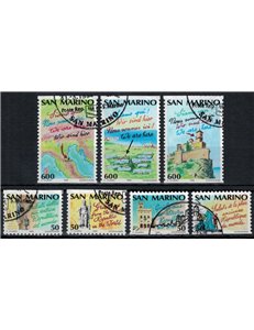 SAN MARINO 1990 European Year of Tourism 7v us