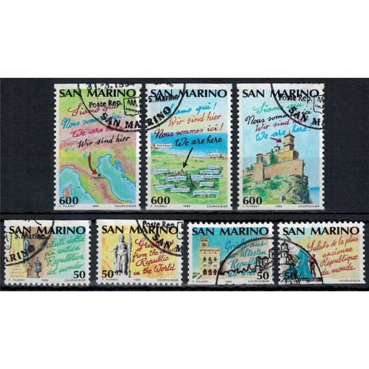 SAN MARINO 1990 European Year of Tourism 7v us