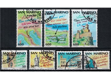 SAN MARINO 1990 Anno europeo del turismo 7v us