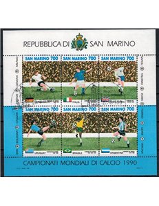 SAN MARINO 1990 Football World Cup s/s us