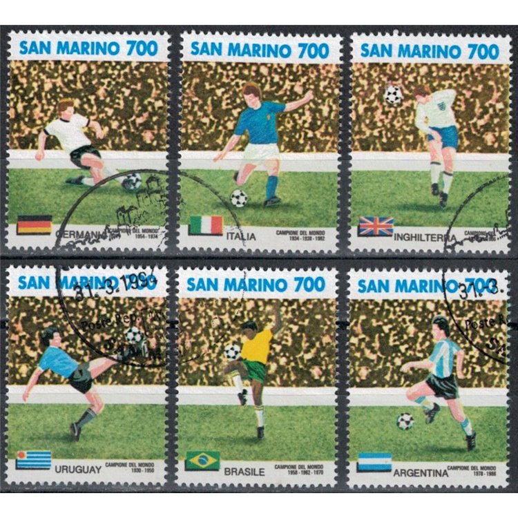 SAN MARINO 1990 FIFA World Cup 6v us