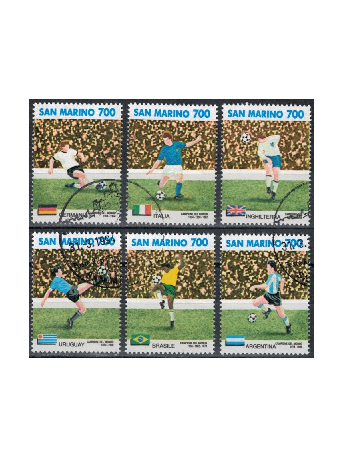 SAN MARINO 1990 FIFA World Cup 6v us