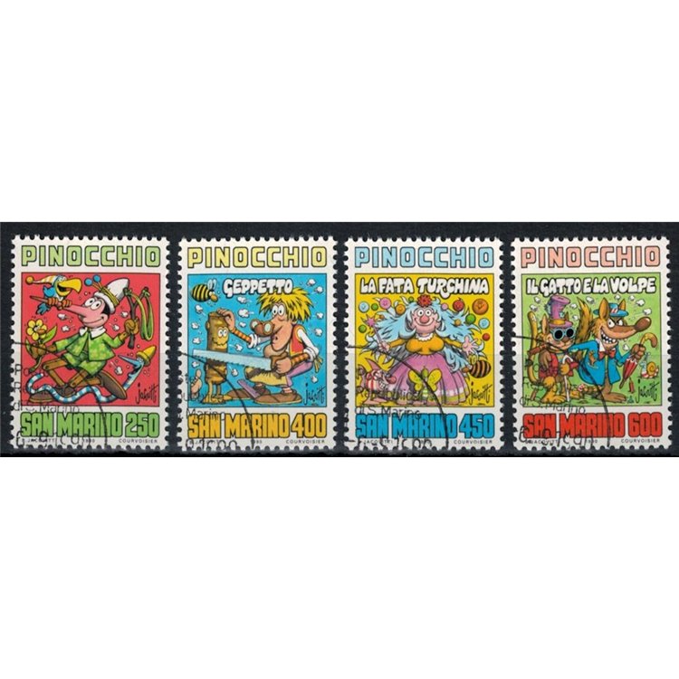 SAN MARINO 1990 Carlo Collodi 4v us