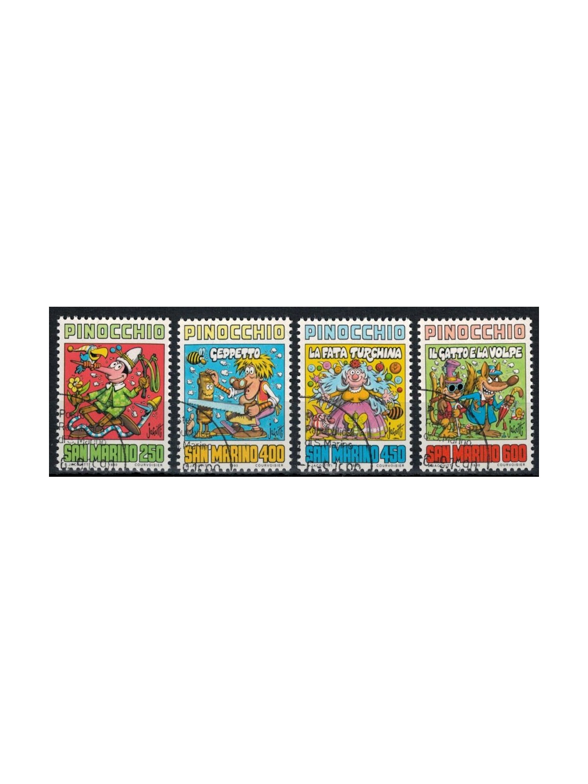 SAN MARINO 1990 Carlo Collodi 4v us