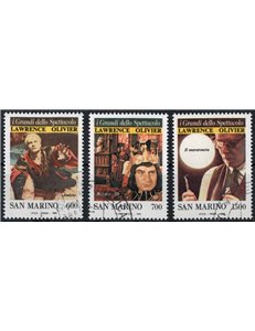 SAN MARINO 1990 The greats of entertainment 3v us