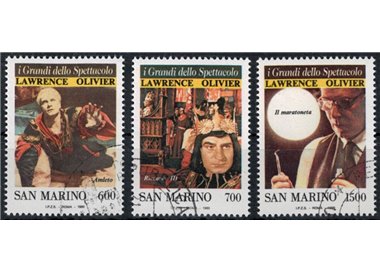 SAN MARINO 1990 The greats of entertainment 3v us