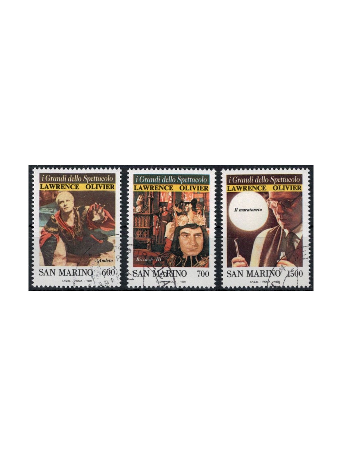 SAN MARINO 1990 The greats of entertainment 3v us