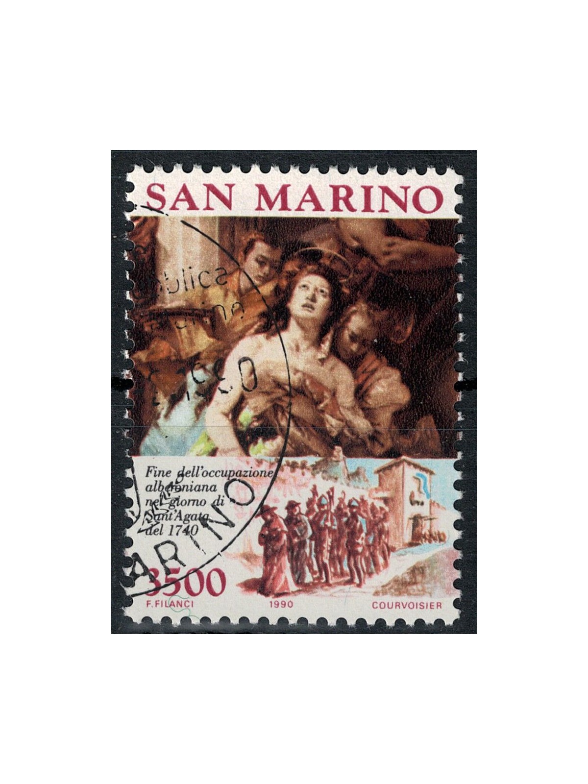SAN MARINO 1990 Alberonian Occupation us