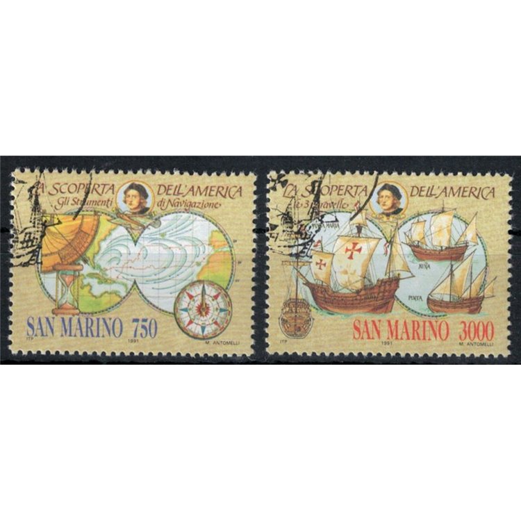 SAN MARINO 1991 Celebrazioni Colombiane 2v us