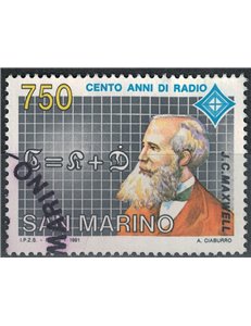 SAN MARINO 1991 Centenary of US radio