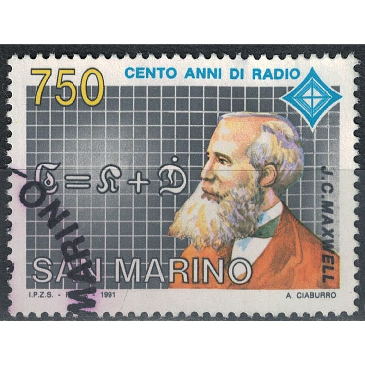 SAN MARINO 1991 Centenary of US radio