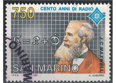SAN MARINO 1991 Centenary of US radio