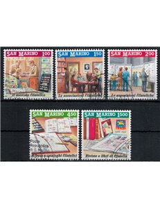 SAN MARINO 1991 Invitation to philately 5v us