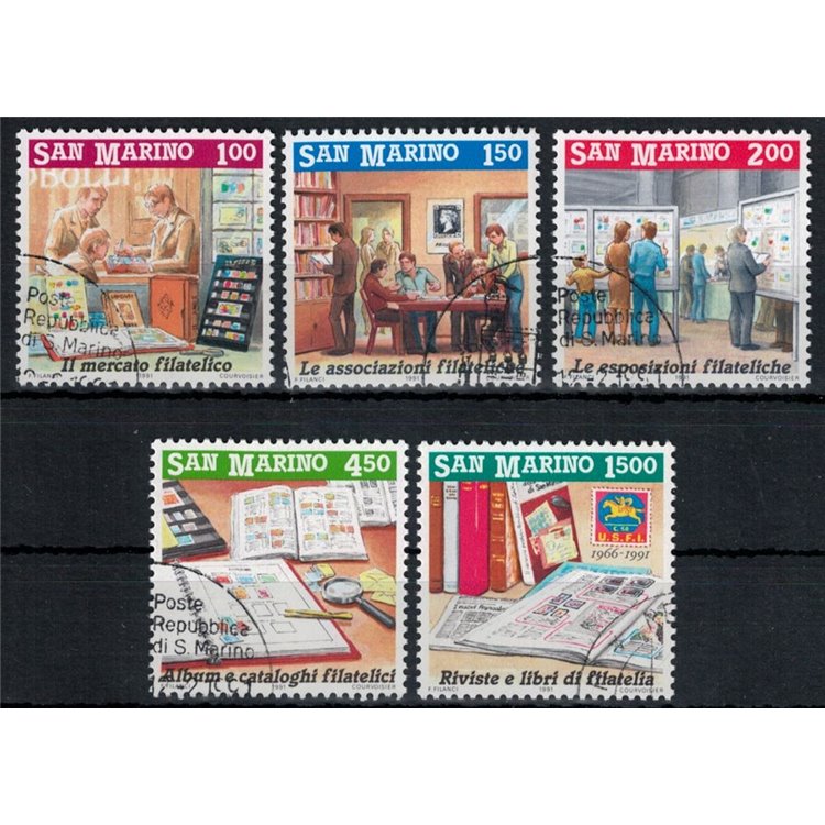 SAN MARINO 1991 Invitation to philately 5v us