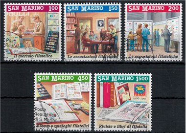 SAN MARINO 1991 Invitation to philately 5v us