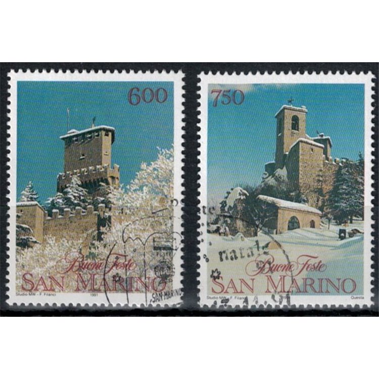 SAN MARINO 1991 Christmas 2v us