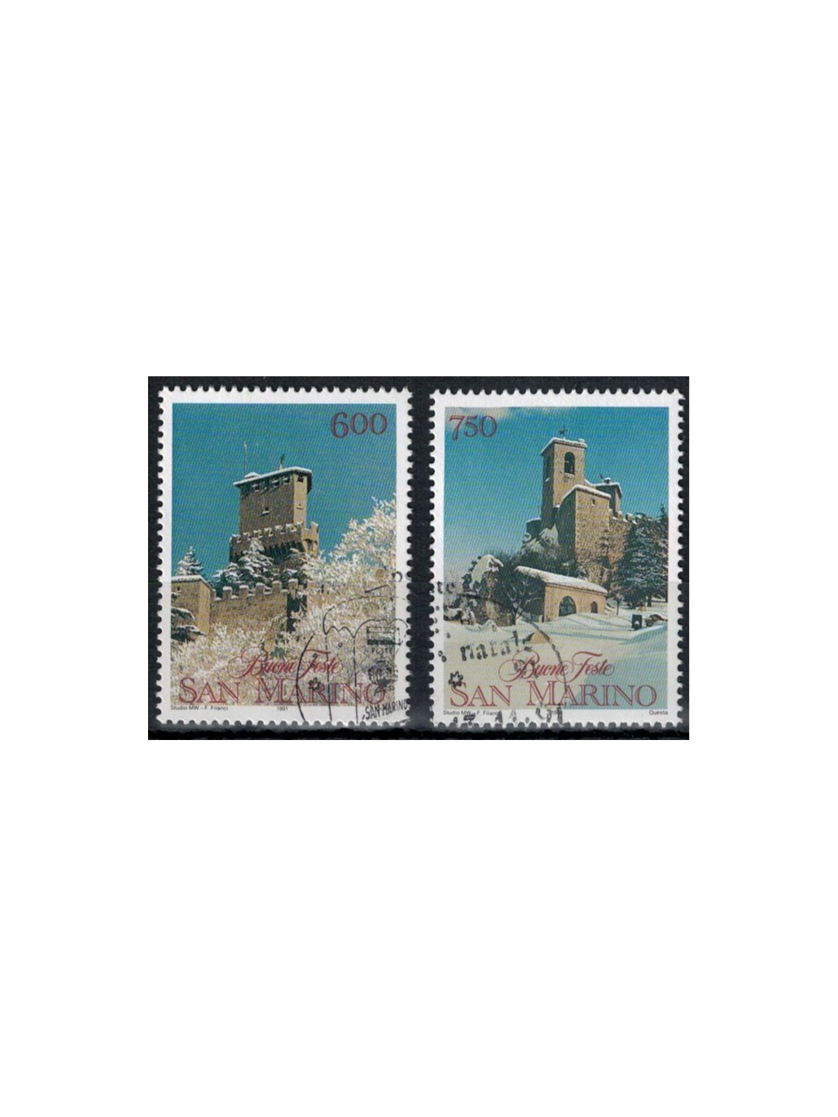 SAN MARINO 1991 Christmas 2v us
