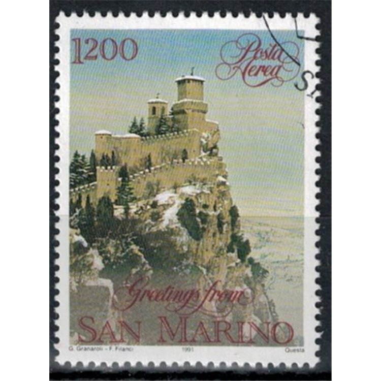 SAN MARINO 1991 Christmas (airmail) us