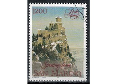 SAN MARINO 1991 Natale (posta aerea) us