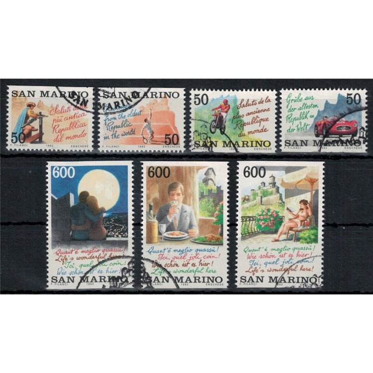SAN MARINO 1992 Attrattive turistiche di San Marino 7v us