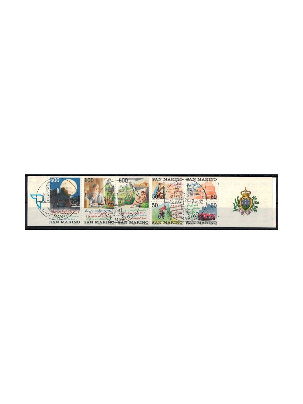 SAN MARINO 1992 Tourist attractions of San Marino booklet us