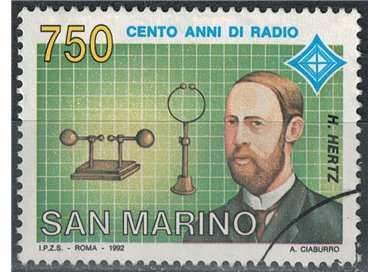 SAN MARINO 1992 Centenario della radio us