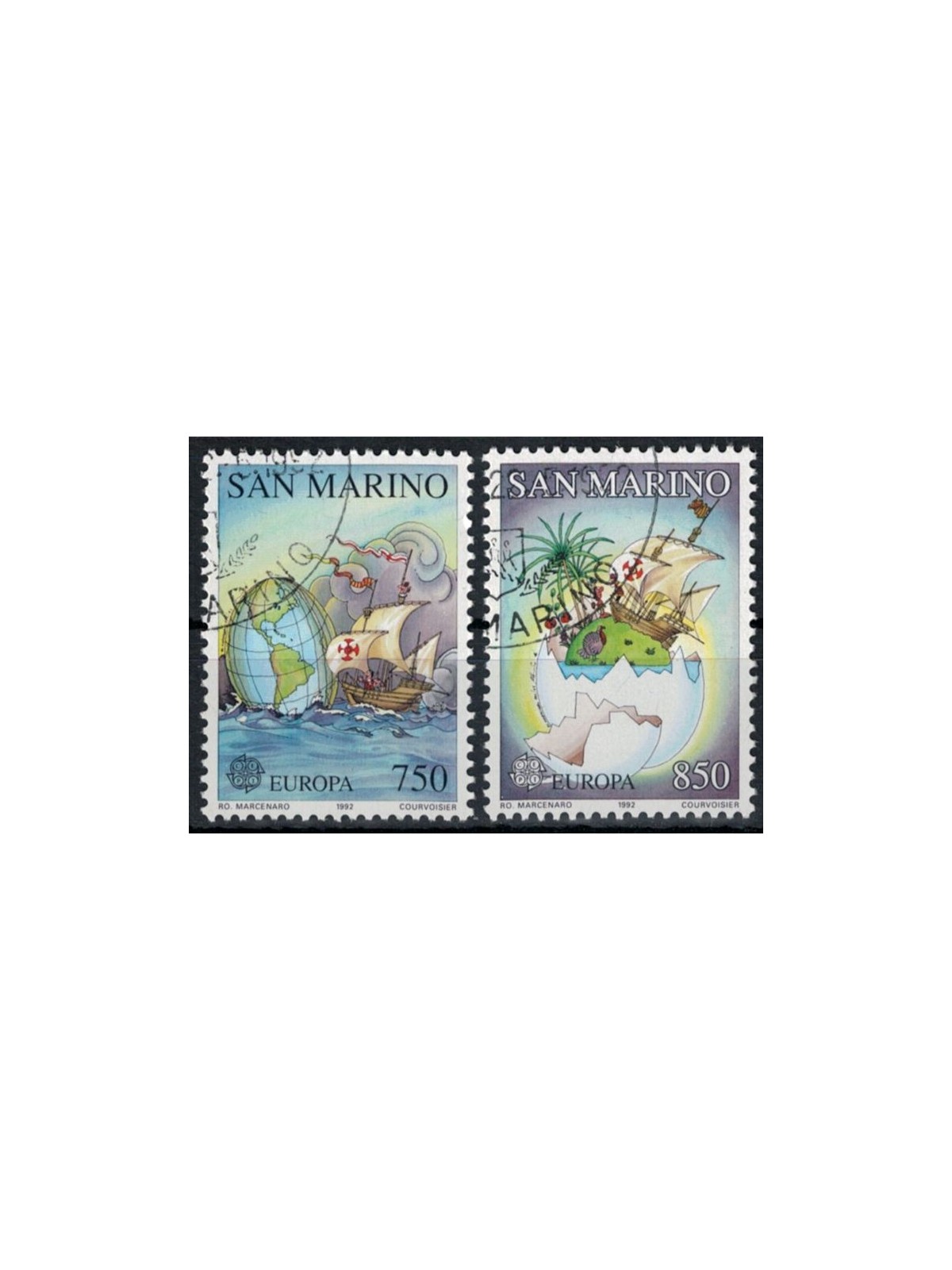 SAN MARINO 1992 Europa 2v us