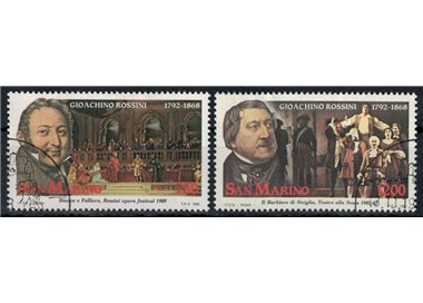SAN MARINO 1992 Gioachino Rossini 2v us