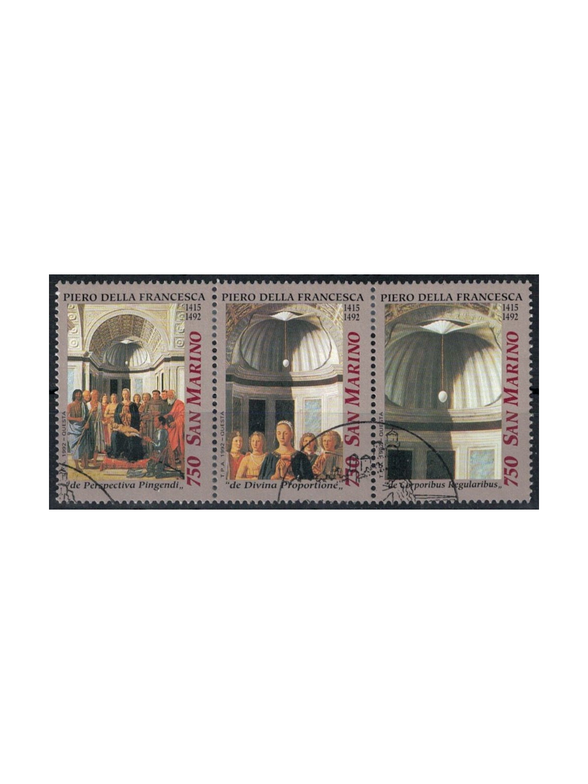 SAN MARINO 1992 Natale 3v us