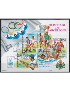 SAN MARINO 1992 Barcelona Olympics s/s us