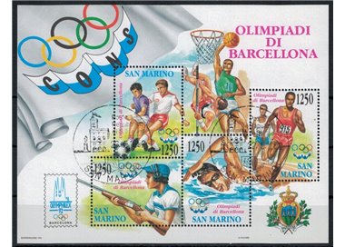 SAN MARINO 1992 Barcelona Olympics s/s us