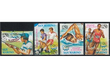SAN MARINO 1992 Barcelona Olympics 4v us