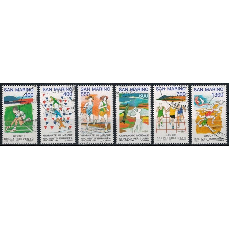 SAN MARINO 1993 Avvenimenti sportivi 6v us