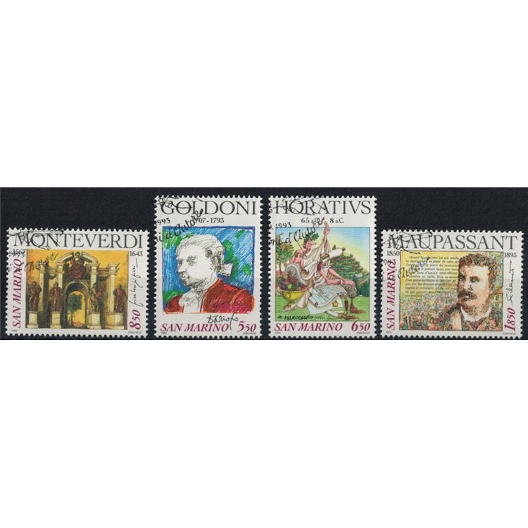 SAN MARINO 1993 Celebrazioni d'autore 4v us