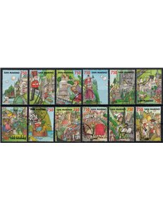 SAN MARINO 1993 Il villaggio Europa 12v us