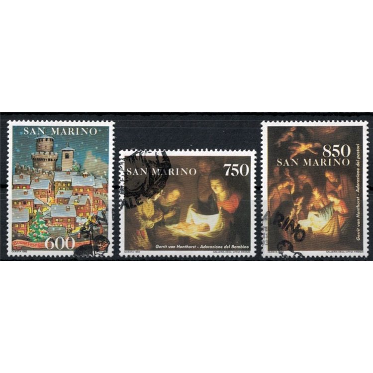 SAN MARINO 1993 Christmas 3v us