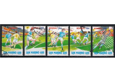 SAN MARINO 1994 FIFA World Cup 5v used