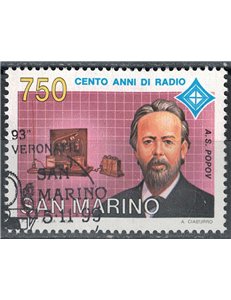 SAN MARINO 1994 Centenario della radio us