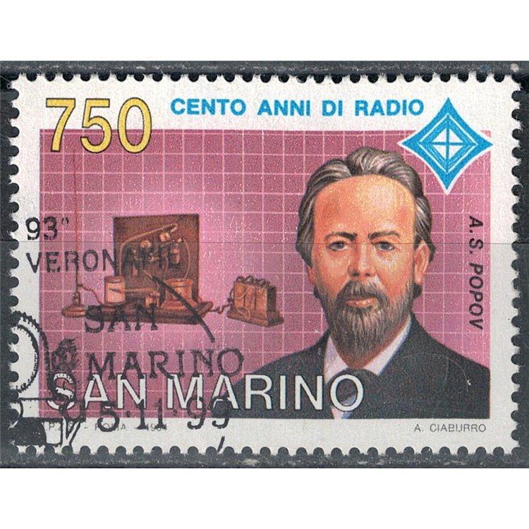 SAN MARINO 1994 Centenary of US radio