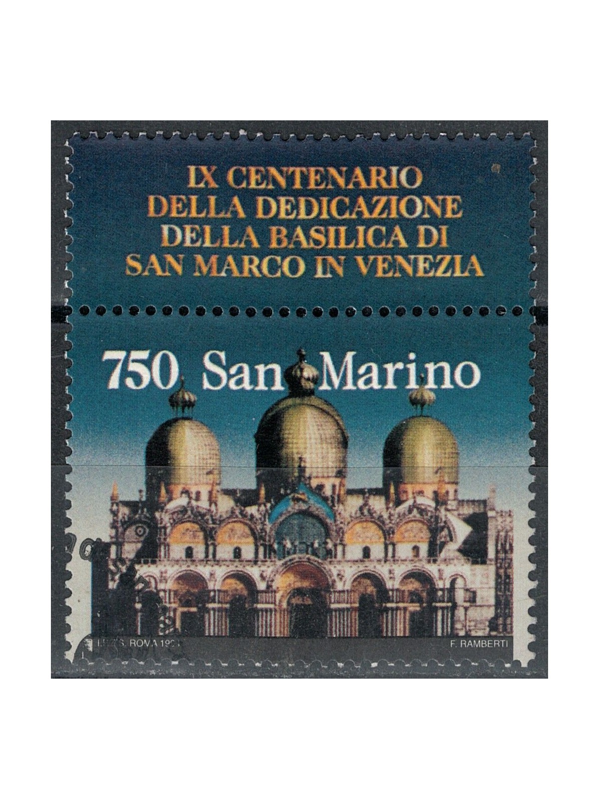 SAN MARINO 1994 Basilica of San Marco us