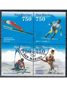 SAN MARINO 1994 Lillehammer, giochi olimpici invernali 4v us