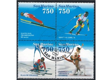 SAN MARINO 1994 Lillehammer, Winter Olympic Games 4v us