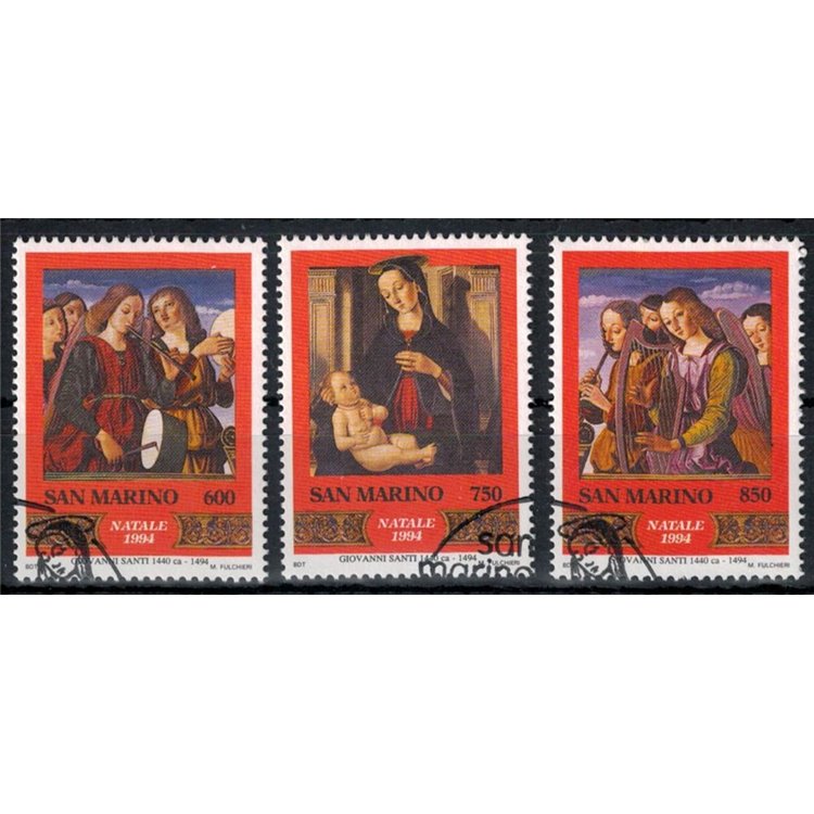 SAN MARINO 1994 Natale 3v us