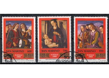 SAN MARINO 1994 Christmas 3v us
