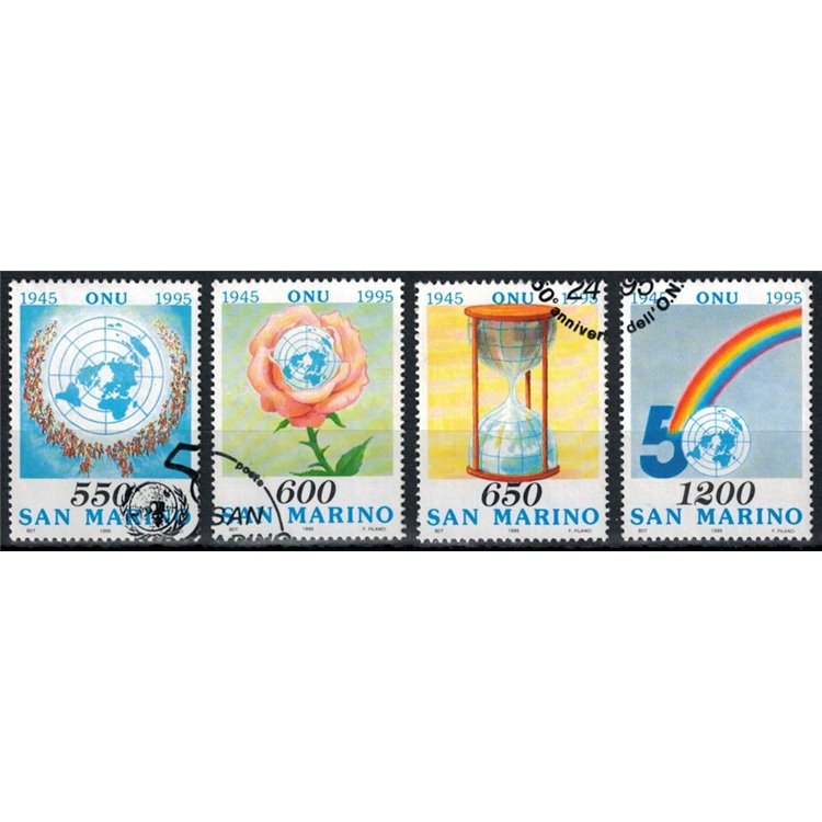 SAN MARINO 1995 Anniversario dell'Onu 4v us